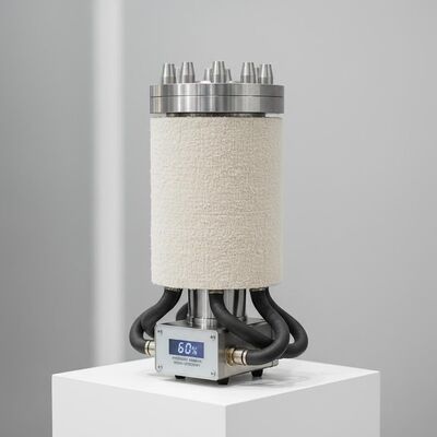 Injetor de fluxo rotativo de isolamento de cobertores de fibra cerâmica que oferece remoção de hidrogênio e eficiência de desgaseamento de 60% na fundição de metais